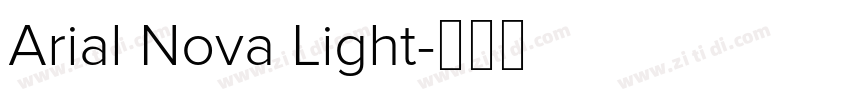 Arial Nova Light字体转换